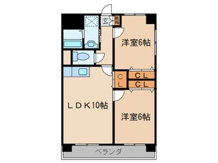 ブランメゾン辻本通の物件間取画像